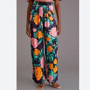 Plenty by Tracy Reese Sleek Purple Floral Pants